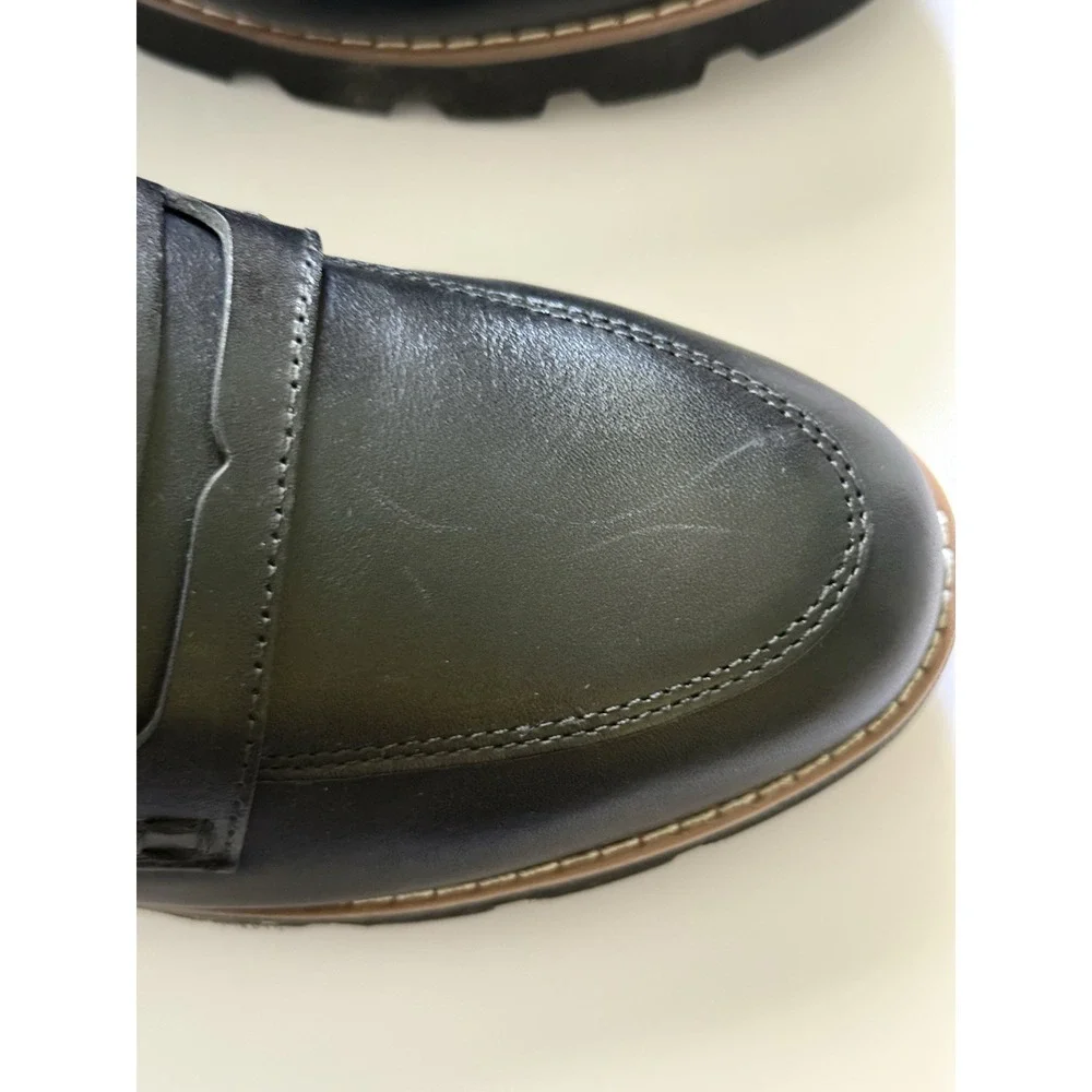 Vionic Cheryl II Loafer Womens 6.5 Black Leather Slip On Shoes Arch Support